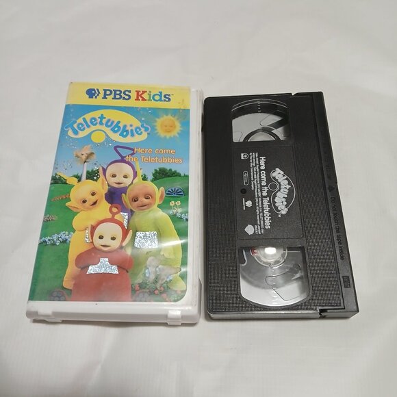 Teletubbies Here Come The Teletubbies VHS 1998 Video Tape PBS Kids VTG Clamshell - Picture 1 of 4